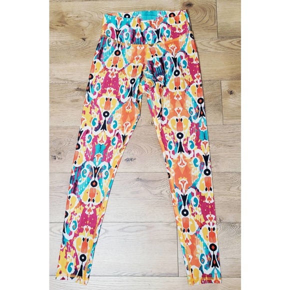 Tepuy Activewear T31 Multicolor Print Athletic Leggings Size S/M - Picture 1 of 3